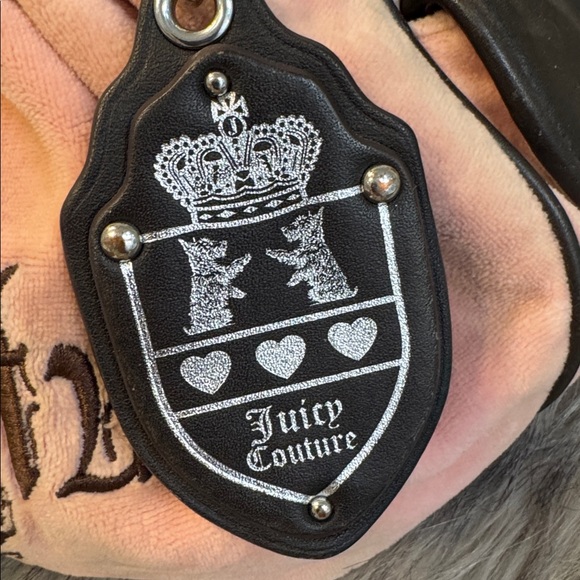 Vintage Juicy Couture Peach Satchel/Shoulder Bag with Chain Handles - Picture 15 of 16